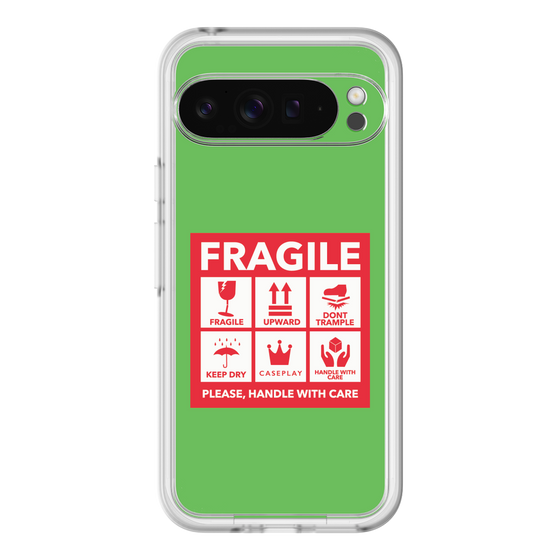 スリムプロテクションプレミアムケース［ FRAGILE Sticker - Green ］