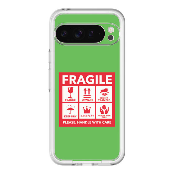 スリムプロテクションプレミアムケース［ FRAGILE Sticker - Green ］