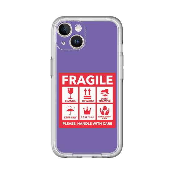 スリムプロテクションプレミアムケース［ FRAGILE Sticker - Purple ］