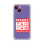 スリムプロテクションプレミアムケース［ FRAGILE Sticker - Purple ］