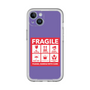 スリムプロテクションプレミアムケース［ FRAGILE Sticker - Purple ］