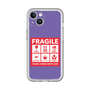 スリムプロテクションプレミアムケース［ FRAGILE Sticker - Purple ］