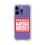 スリムプロテクションプレミアムケース［ FRAGILE Sticker - Purple ］