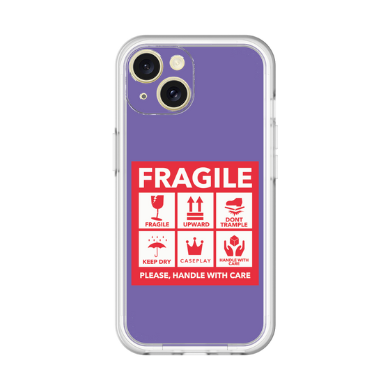 スリムプロテクションプレミアムケース［ FRAGILE Sticker - Purple ］