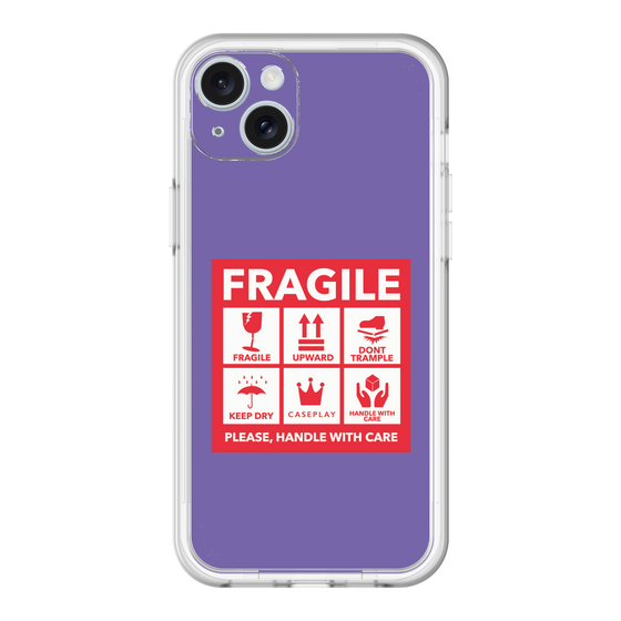 スリムプロテクションプレミアムケース［ FRAGILE Sticker - Purple ］