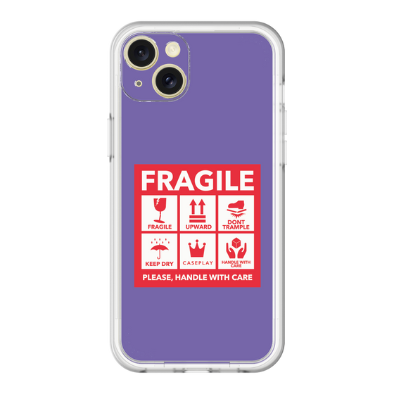 スリムプロテクションプレミアムケース［ FRAGILE Sticker - Purple ］