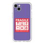 スリムプロテクションプレミアムケース［ FRAGILE Sticker - Purple ］