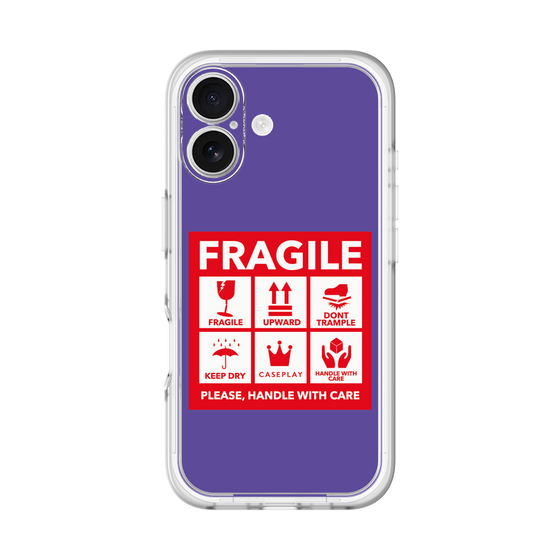 スリムプロテクションプレミアムケース［ FRAGILE Sticker - Purple ］