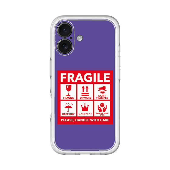 スリムプロテクションプレミアムケース［ FRAGILE Sticker - Purple ］