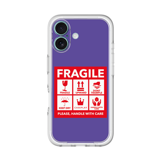 スリムプロテクションプレミアムケース［ FRAGILE Sticker - Purple ］