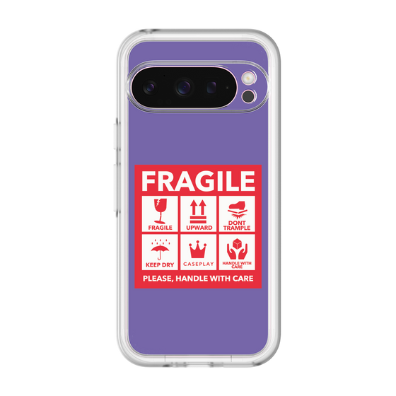 スリムプロテクションプレミアムケース［ FRAGILE Sticker - Purple ］