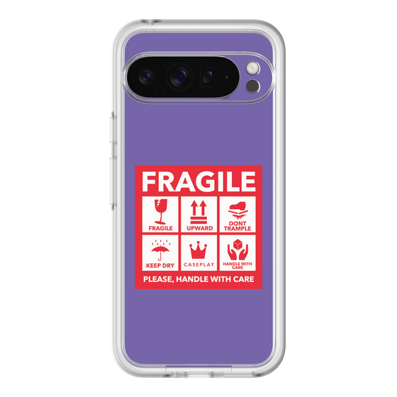 スリムプロテクションプレミアムケース［ FRAGILE Sticker - Purple ］