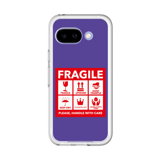 スリムプロテクションプレミアムケース［ FRAGILE Sticker - Purple ］