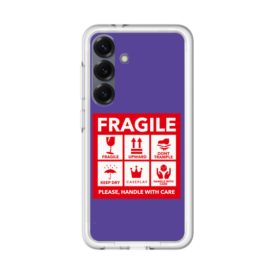スリムプロテクションプレミアムケース［ FRAGILE Sticker - Purple ］