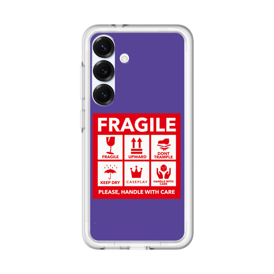 スリムプロテクションプレミアムケース［ FRAGILE Sticker - Purple ］