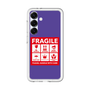 スリムプロテクションプレミアムケース［ FRAGILE Sticker - Purple ］