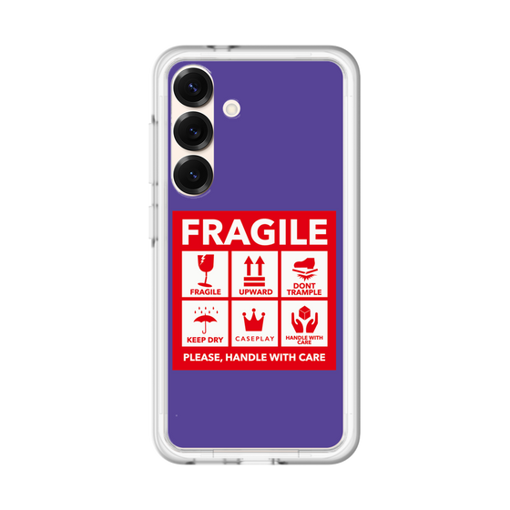 スリムプロテクションプレミアムケース［ FRAGILE Sticker - Purple ］