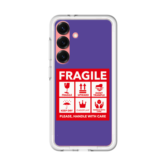 スリムプロテクションプレミアムケース［ FRAGILE Sticker - Purple ］