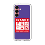 スリムプロテクションプレミアムケース［ FRAGILE Sticker - Purple ］