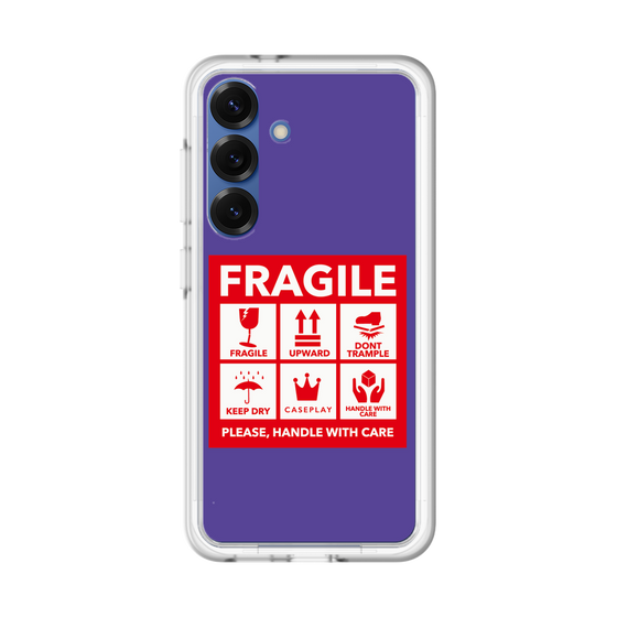 スリムプロテクションプレミアムケース［ FRAGILE Sticker - Purple ］