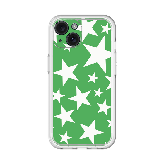 スリムプロテクションプレミアムケース［ Stars - Green ］