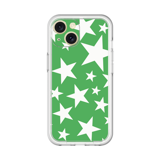 スリムプロテクションプレミアムケース［ Stars - Green ］