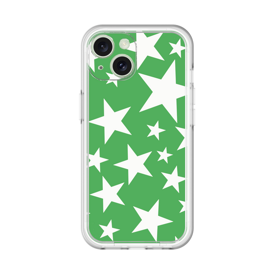 スリムプロテクションプレミアムケース［ Stars - Green ］