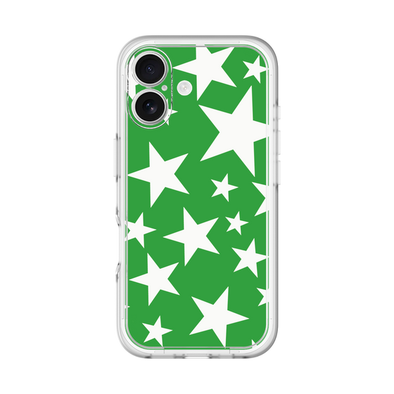 スリムプロテクションプレミアムケース［ Stars - Green ］