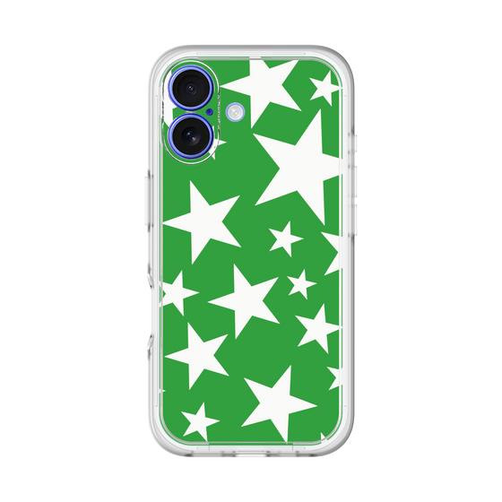 スリムプロテクションプレミアムケース［ Stars - Green ］