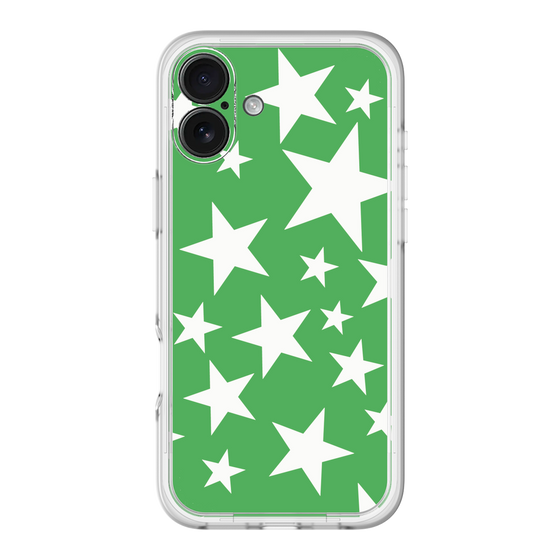 スリムプロテクションプレミアムケース［ Stars - Green ］