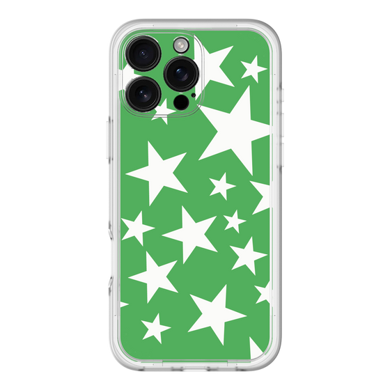 スリムプロテクションプレミアムケース［ Stars - Green ］