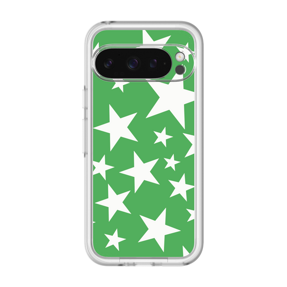 スリムプロテクションプレミアムケース［ Stars - Green ］