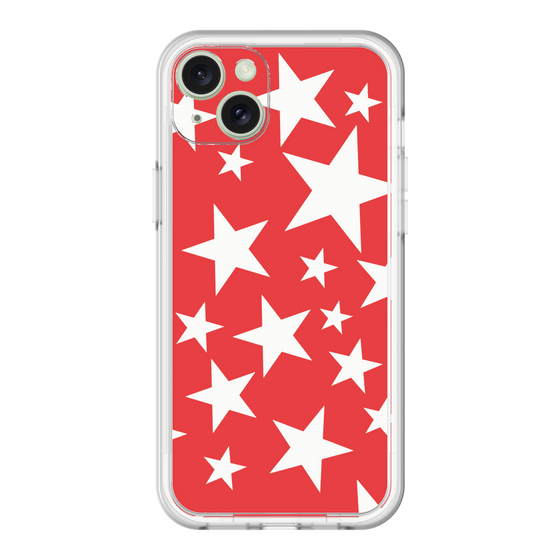 スリムプロテクションプレミアムケース［ Stars - Red ］