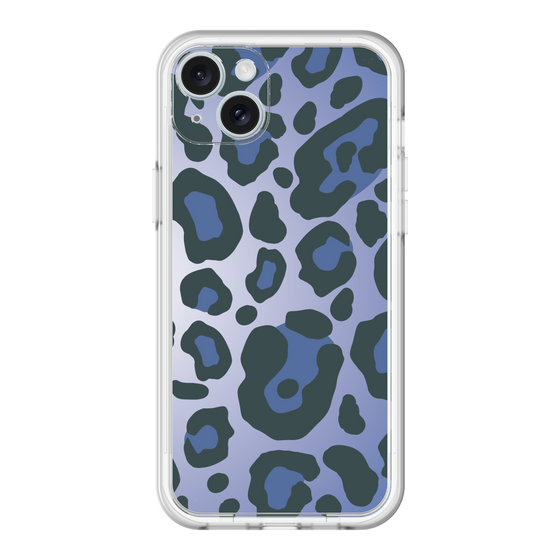スリムプロテクションプレミアムケース［ Leopard - Blue ］