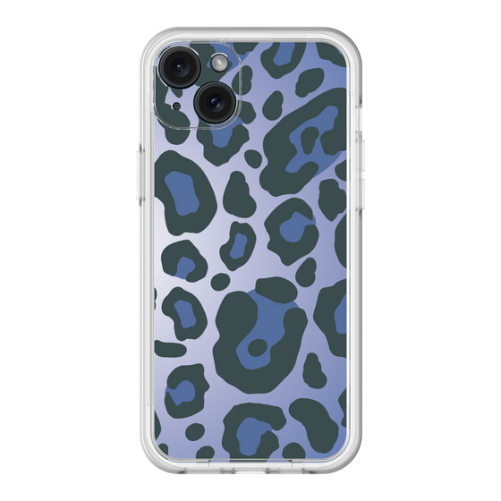 スリムプロテクションプレミアムケース［ Leopard - Blue ］