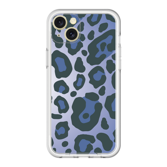 スリムプロテクションプレミアムケース［ Leopard - Blue ］