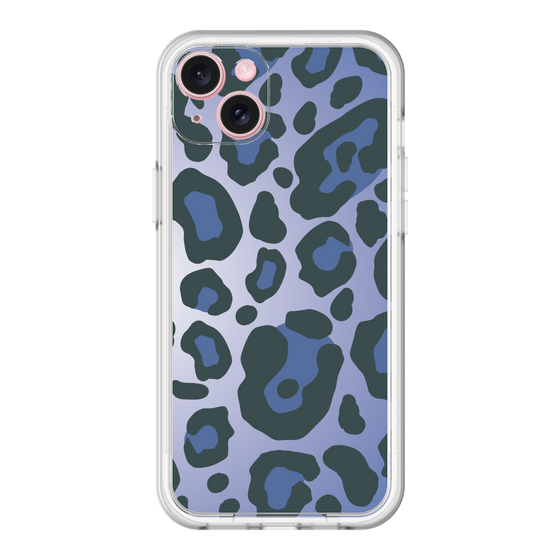 スリムプロテクションプレミアムケース［ Leopard - Blue ］