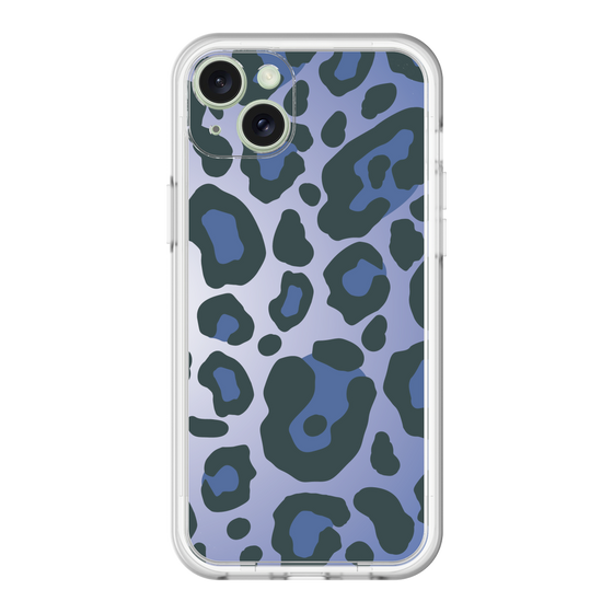 スリムプロテクションプレミアムケース［ Leopard - Blue ］