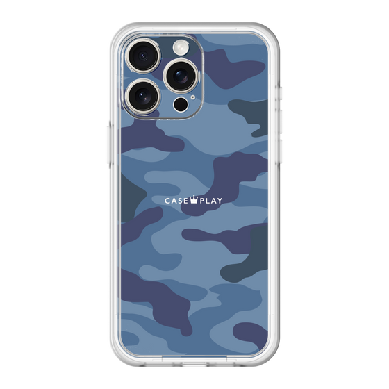 スリムプロテクションプレミアムケース［ Camouflage - Blue ］
