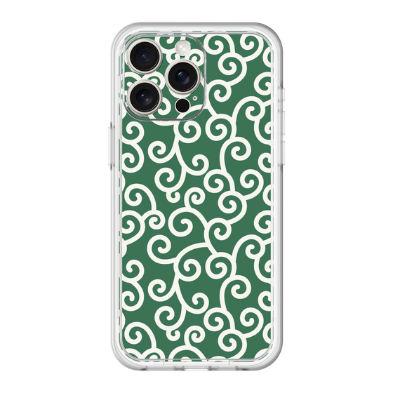 スリムプロテクションプレミアムケース［ 唐草模様 - Green ］