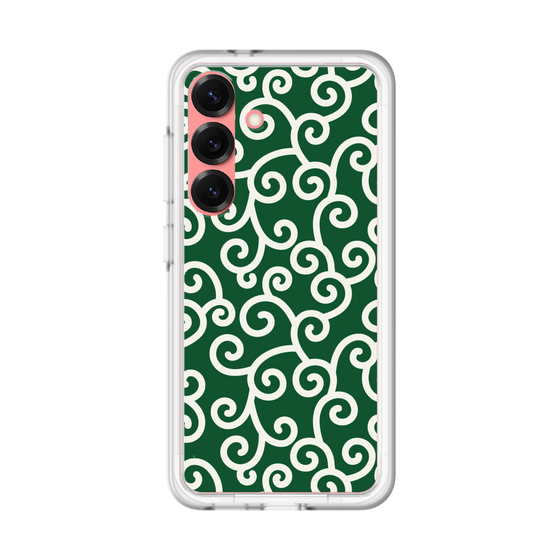 スリムプロテクションプレミアムケース［ 唐草模様 - Green ］