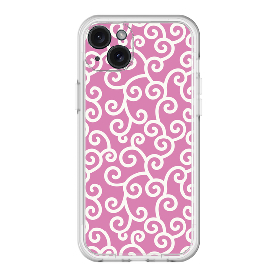 スリムプロテクションプレミアムケース［ 唐草模様 - Pink ］