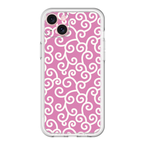 スリムプロテクションプレミアムケース［ 唐草模様 - Pink ］