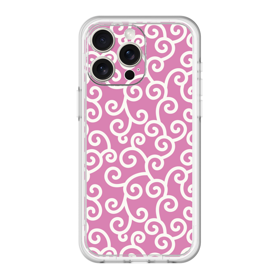スリムプロテクションプレミアムケース［ 唐草模様 - Pink ］