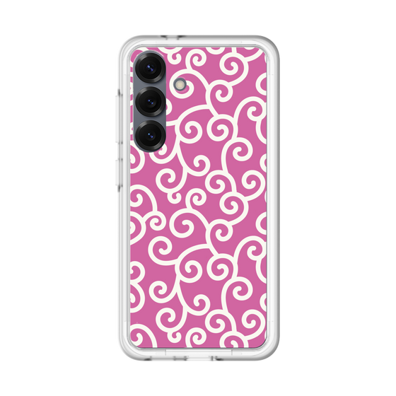 スリムプロテクションプレミアムケース［ 唐草模様 - Pink ］
