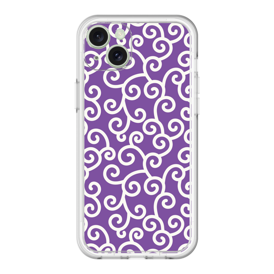 スリムプロテクションプレミアムケース［ 唐草模様 - Purple ］