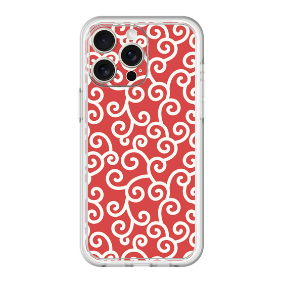 スリムプロテクションプレミアムケース［ 唐草模様 - Red ］