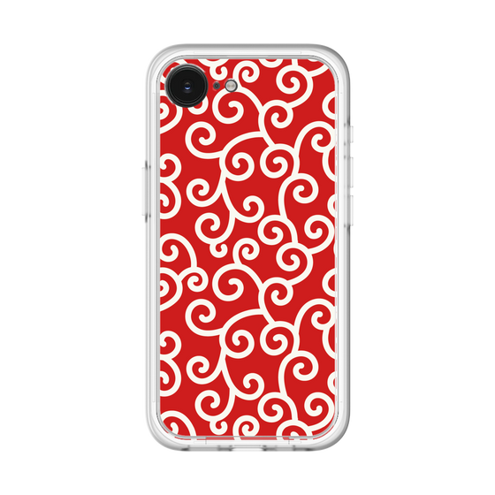 スリムプロテクションプレミアムケース［ 唐草模様 - Red ］