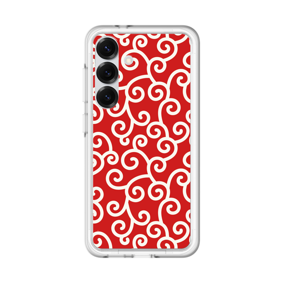 スリムプロテクションプレミアムケース［ 唐草模様 - Red ］