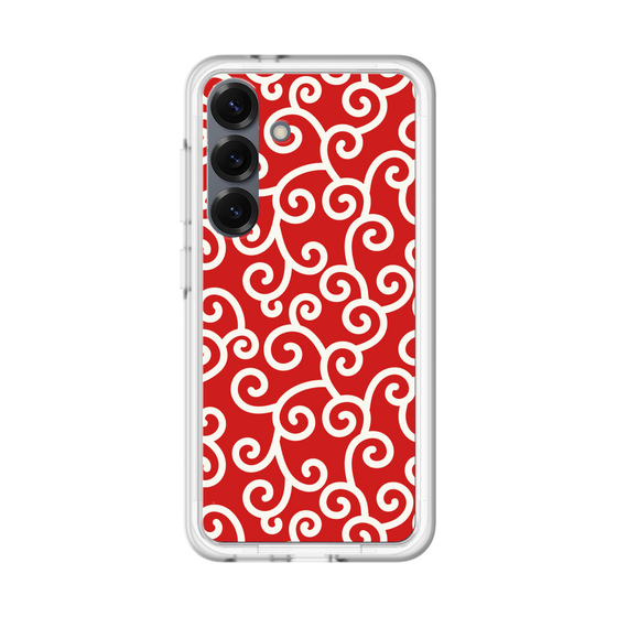スリムプロテクションプレミアムケース［ 唐草模様 - Red ］